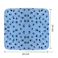 Puppy Paw Prints Fleece Blankets Pack of 6